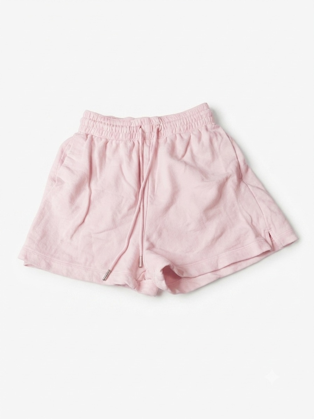 H&M Light Pink Sweat Shorts Casual Drawstring Lounge Shorts Women's XS